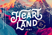 Heartland Font, a Sans Serif Font by Andrey Sharonov (Thumbnail 1 of 7)
