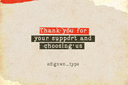 Bygonest - Old Typewriter Font, a Slab Serif Font by Edignwn Type (Thumbnail 9 of 9)