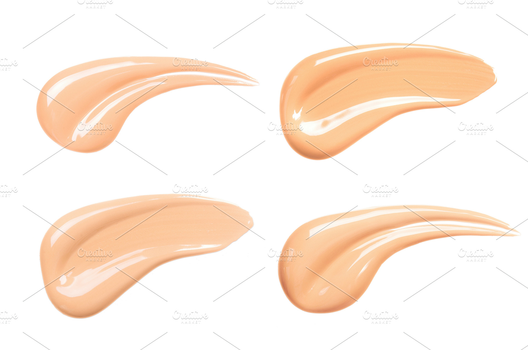 Three smears of foundation, a Beauty & Fashion Photo by Anna Efetova