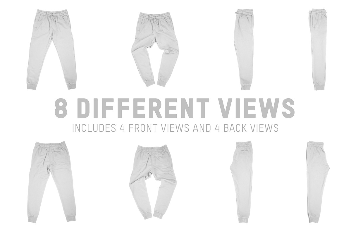 Shaka Wear Fleece Jogger Sweatpants, a Bottom Mockup by Pixel Sauce™ (Photo 6 of 6)