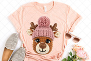 Crochet Faux Yarn Christmas Reindeer, an Illustration by SinaCreation (Thumbnail 2 of 7)