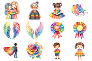 Cute Pride Month Clipart, an Illustration by Design Market (Thumbnail 3 of 3)