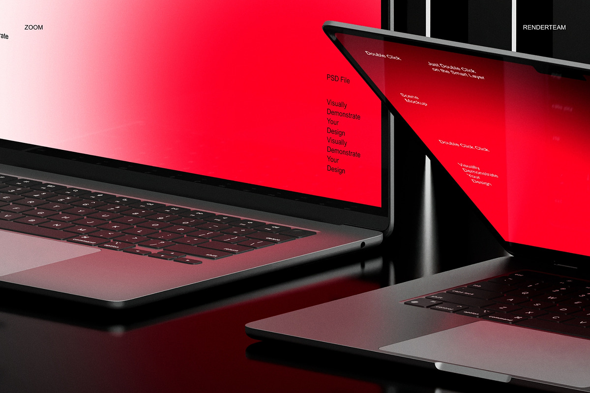 MacBook Air Mockup Set, a Mac Mockup by Renderteam (Photo 6 of 10)