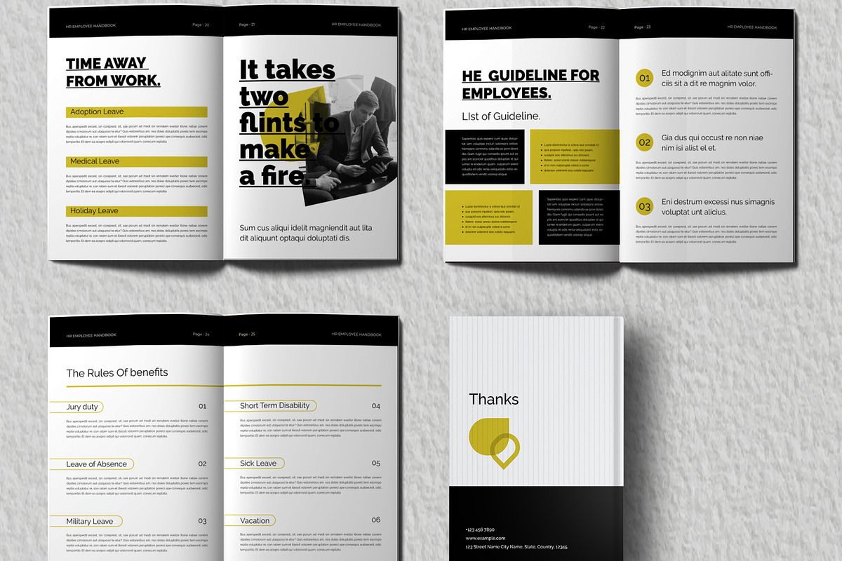 HR Handbook Layout