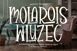 Molarois Wluzeg Playful Serif Font