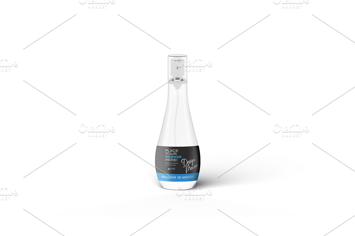 Glass Spray Bottle Perfume Mockup, a Packaging Mockup by artBit Design Studio (Photo 3 of 6)