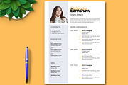Minimal Resume Layout, a Resume Template by ContestDesign (Thumbnail 2 of 4)