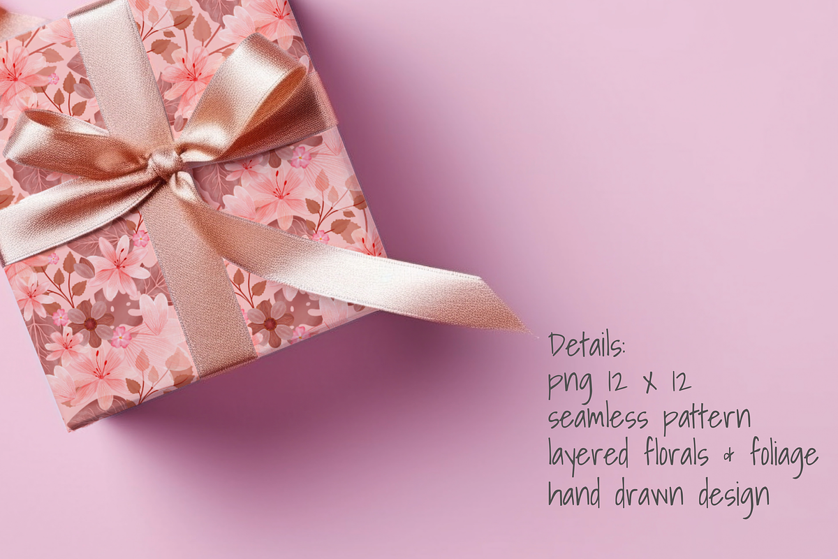 Bohemian Botanicals Neutral Pattern, a Pattern Graphic by Little Creative Scribbles (Photo 4 of 8)