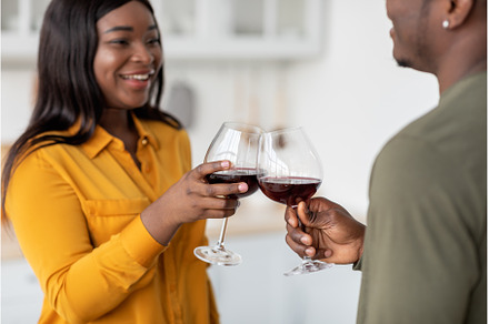 Toast For Love. Romantic African, a Person Photo by Prostock-Studio