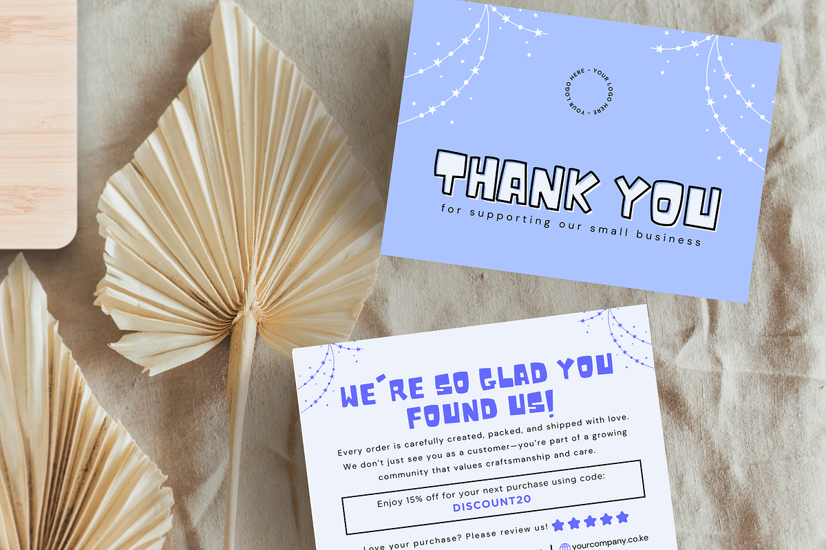 Small Business Thank You Card, a Card Template by Elegant_Studio44 (Photo 3 of 5)