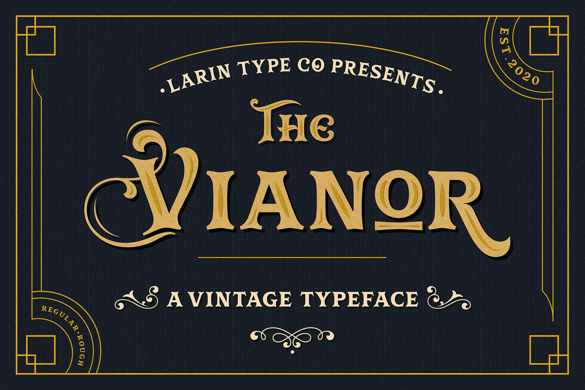 Vianor, a Font by Larin Type Co. (Photo 1 of 9)