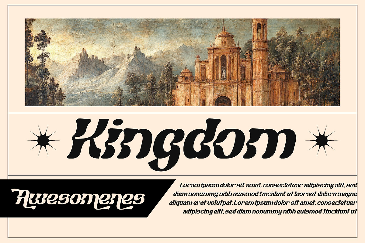 Khalifsa - Curvy Display Font, a Sans Serif Font by Favo Write (Photo 6 of 9)