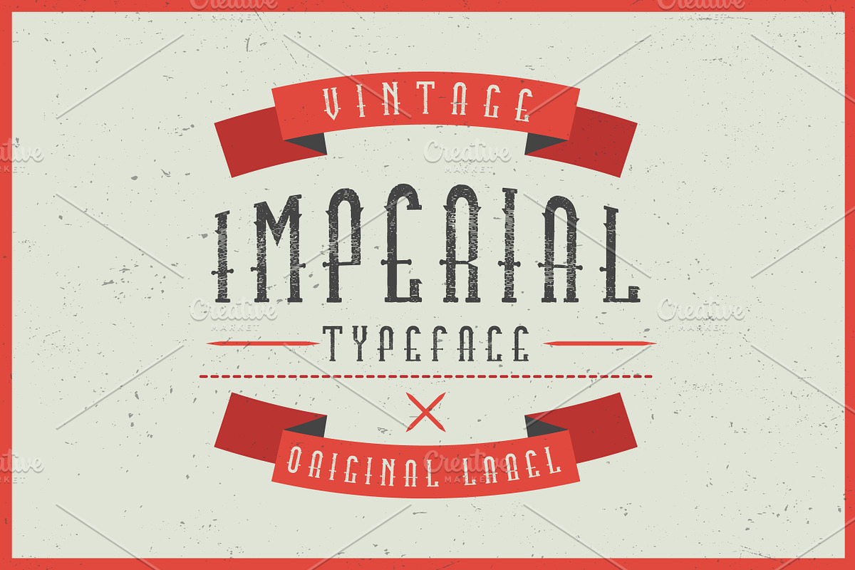 Imperial label typeface