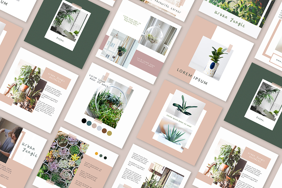 Minimalist Insta Feed Templates, a Social Media Template by helgascandinavus (Photo 2 of 5)