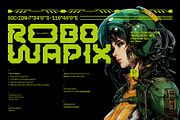 NCL ROBOWAPIX - Cyberpunk Futuristic, a Sans Serif Font by Enxyclo Studio (Thumbnail 1 of 11)