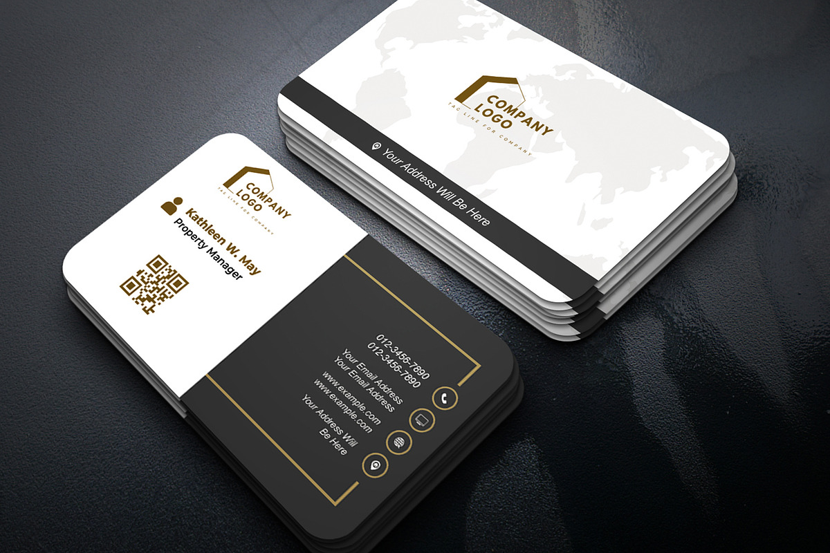 Edge Real Business Card PSD preview 2