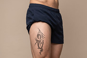 Realistic Body Tattoo Mockup Bundle, an Advertising Mockup by Pixel Foundry (Thumbnail 3 of 6)