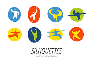 8 Human Silhouettes
