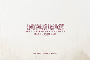 The Heartbreak Playlist Serif Family