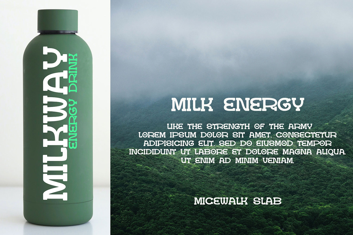 Micewalk Slab, a Slab Serif Font by Bramcreative (Photo 7 of 8)