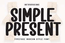 Simple Present | Script Font
