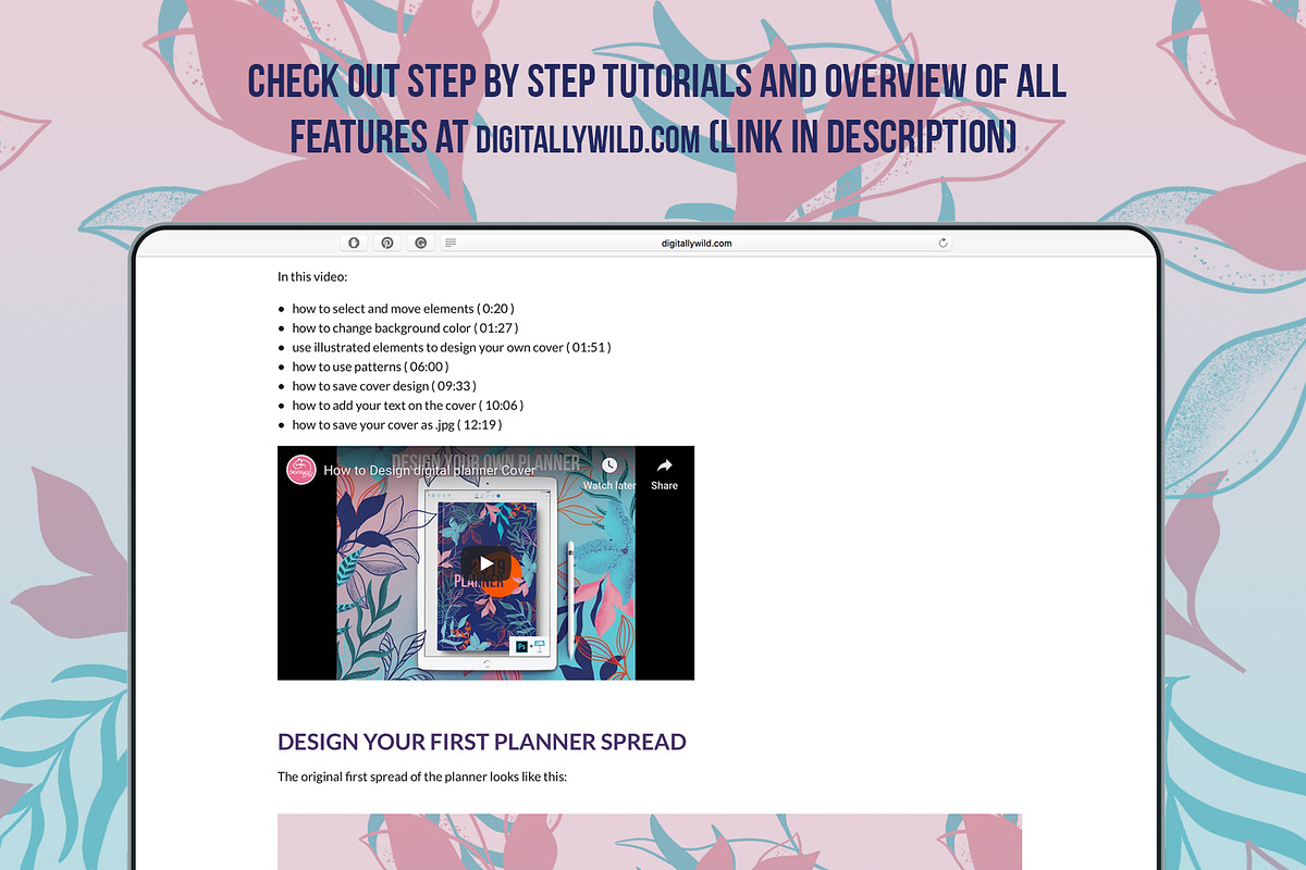 Design your own digital planner, a Product Mockup by Kate Snitser (Photo 7 of 7)