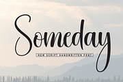 Someday | Script Font, a Handwritten Font by Scratchones (Thumbnail 1 of 8)