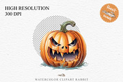 Scary Halloween Pumpkin Face Spooky, a Seasonal Illustration by Rabbit Heart (Thumbnail 2 of 10)