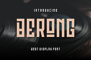 Berong Modern Display Font, a Sans Serif Font by alanwarstd (Thumbnail 1 of 5)