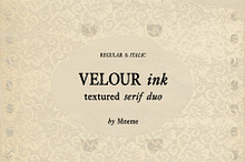 Velour Ink Textured Serif Duo