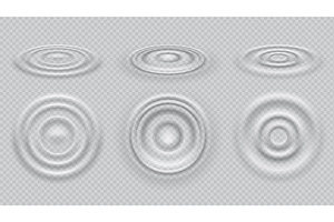Ripple water wave top view, an Object Illustration by Buch&Bee