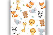 Cute Children's Animal Print, a Pattern Graphic by Sharon Schwalbe (Thumbnail 5 of 6)