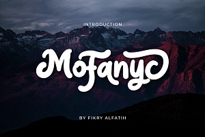 Mofanyc - Handwritten Font