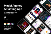 Model Agency & Casting App, an UI Kit Template by flr.24 (Thumbnail 1 of 2)