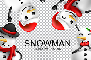 3D Christmas Snowman Collections, a Templates & Theme by Asta Desain