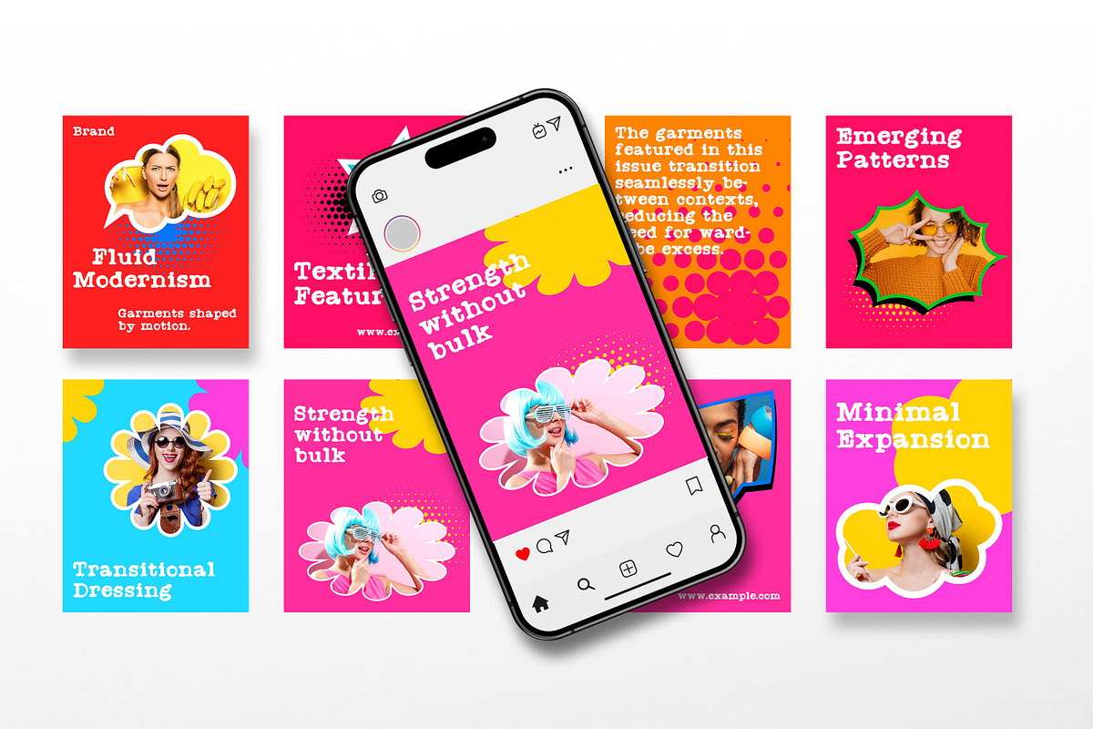 POP-ART Instagram Social Media Kit, a Social Media Template by Artisan Vibes (Photo 5 of 7)