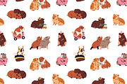 Funny guinea pigs set + patterns, an Animal Illustration by PaperTrident (Thumbnail 4 of 5)