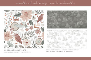 WOODLAND WHIMSY DIGITAL PAPERS DH