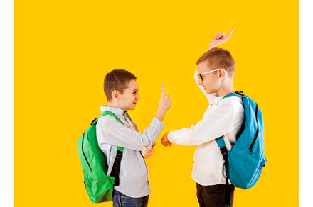 Cute schoolboys in uniform with, a School & Education Photo by oksix
