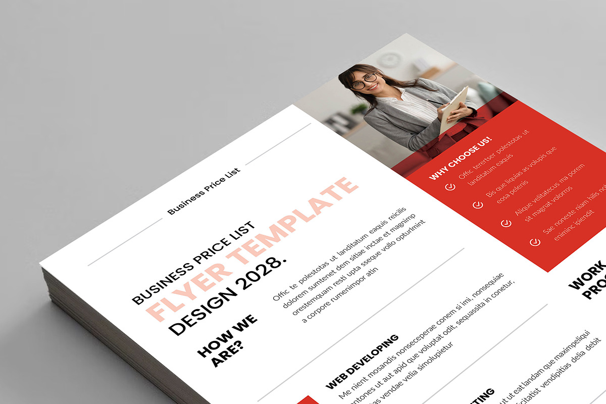 Business Price List Flyer Template, a Flyer Template by Spark_Creative (Photo 10 of 10)