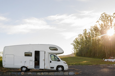Holiday trip in motorhome.