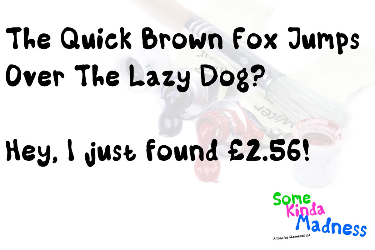 Some Kinda Madness Font preview 3