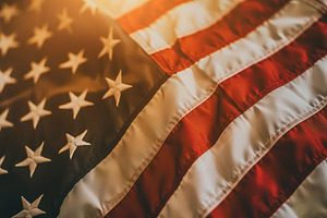 American flag in the wind, a Background Photo by MistyDay