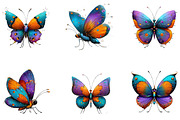 Best Colorful Butterfly Clipart, a Seasonal Illustration by CreationArt (Thumbnail 3 of 4)