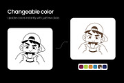 240 Facial Expressions Icons, an Outline Icon by Prosymbols (Thumbnail 7 of 15)