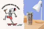 Skull life 15 vector illustrations, a Person Illustration by gunaonedesign (Thumbnail 10 of 10)