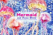 Mermaid and Ocean World, an Illustration by Nadiia Hanina (Thumbnail 8 of 9)