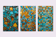 TEXTURE OF CERAMIC MOSAIC WITH TURQU, a Texture Graphic by Sophico (Thumbnail 2 of 5)