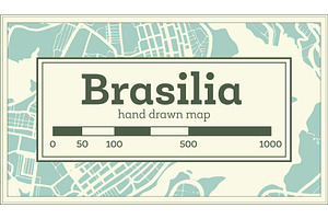 Brasilia Brazil City Map