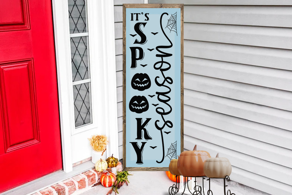 Halloween Porch Sign SVG Bundle, a Decorative Illustration by Fokira (Photo 7 of 7)